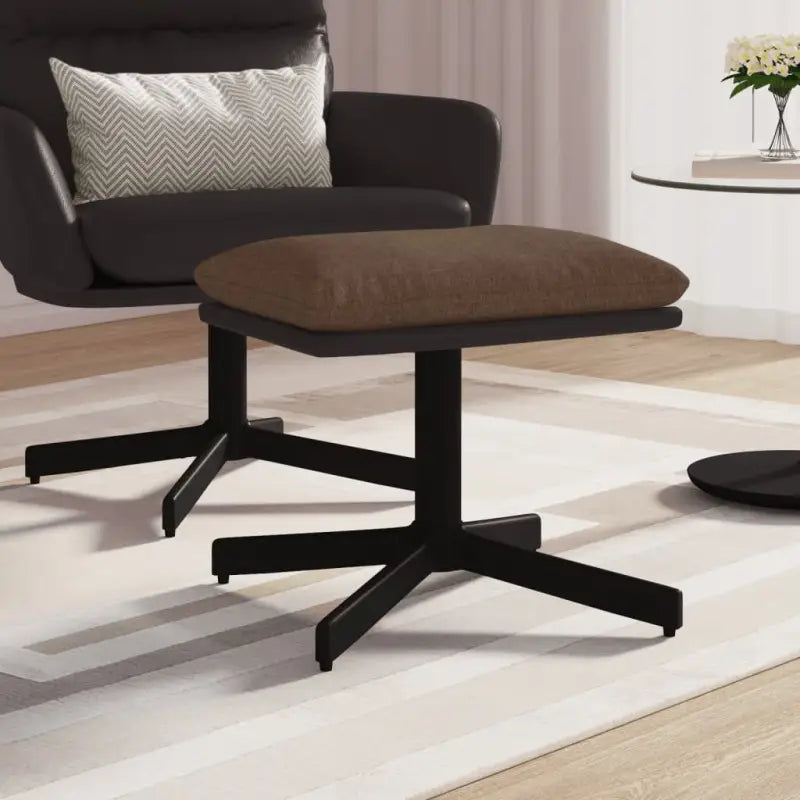Poefs met metalen poten voor een modern en comfortabel interieur - Bruin / 1 - Poefs
