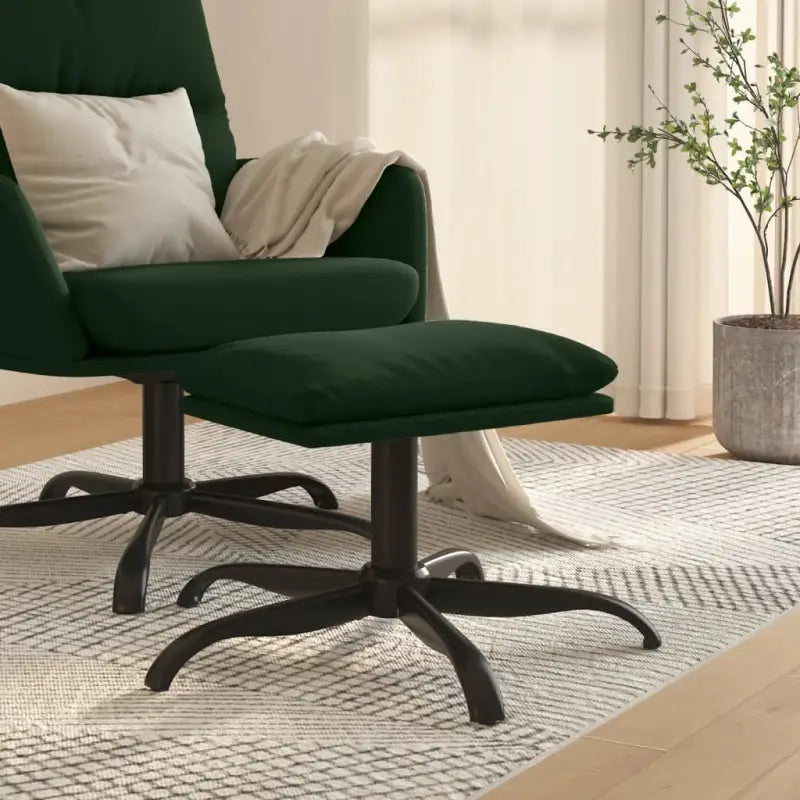 Poefs met metalen poten voor een modern en luxe interieur - Donkergroen / 1 - Poefs