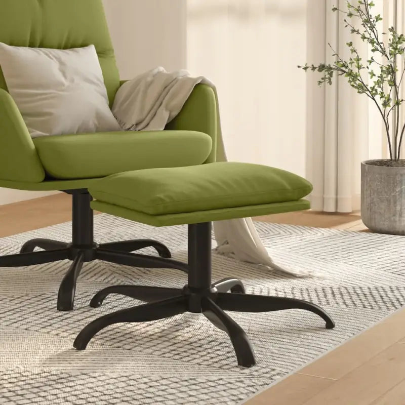 Poefs met metalen poten voor een modern en luxe interieur - Lichtgroen / 1 - Poefs