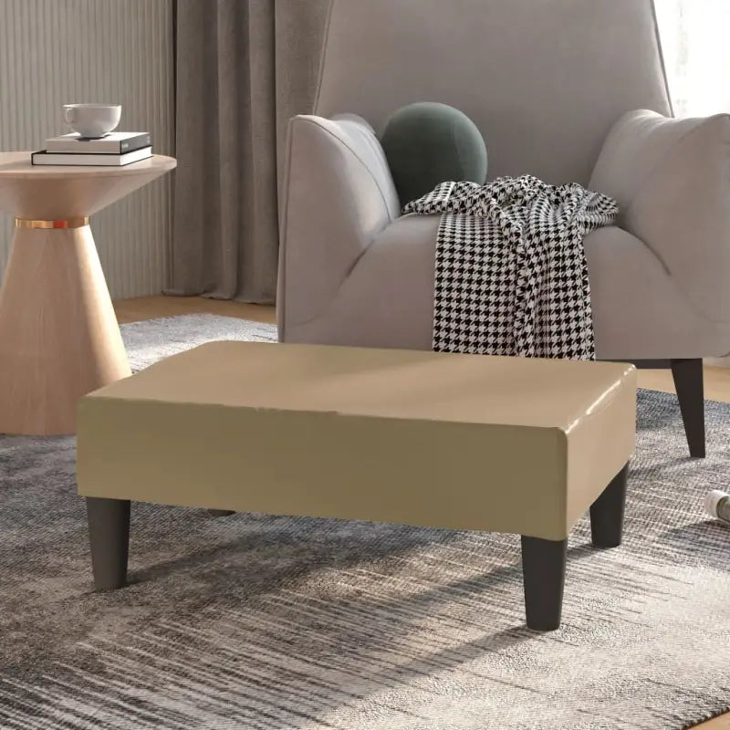 Poefs voetenbank met zacht kunstleer voor comfort en stijl - Poefs