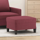 Poefs voor een modern en comfortabel interieur - Wijnrood / 60 x 50 x 41 cm / 1 - Poefs