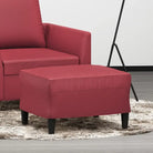 Poefs voor een modern en comfortabel interieur - Wijnrood / 60 x 50 x 41 cm / 1 - Poefs