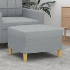 Poefs voor een moderne en comfortabele interieuraccent - Lichtgrijs / 60 x 50 x 41 cm / 1 - Poefs