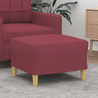 Poefs voor een moderne en comfortabele interieuraccent - Wijnrood / 60 x 50 x 41 cm / 1 - Poefs