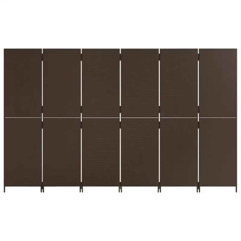 Poly rattan kamerscherm met gegalvaniseerde scharnieren en gemakkelijk schoon - Kamerschermen