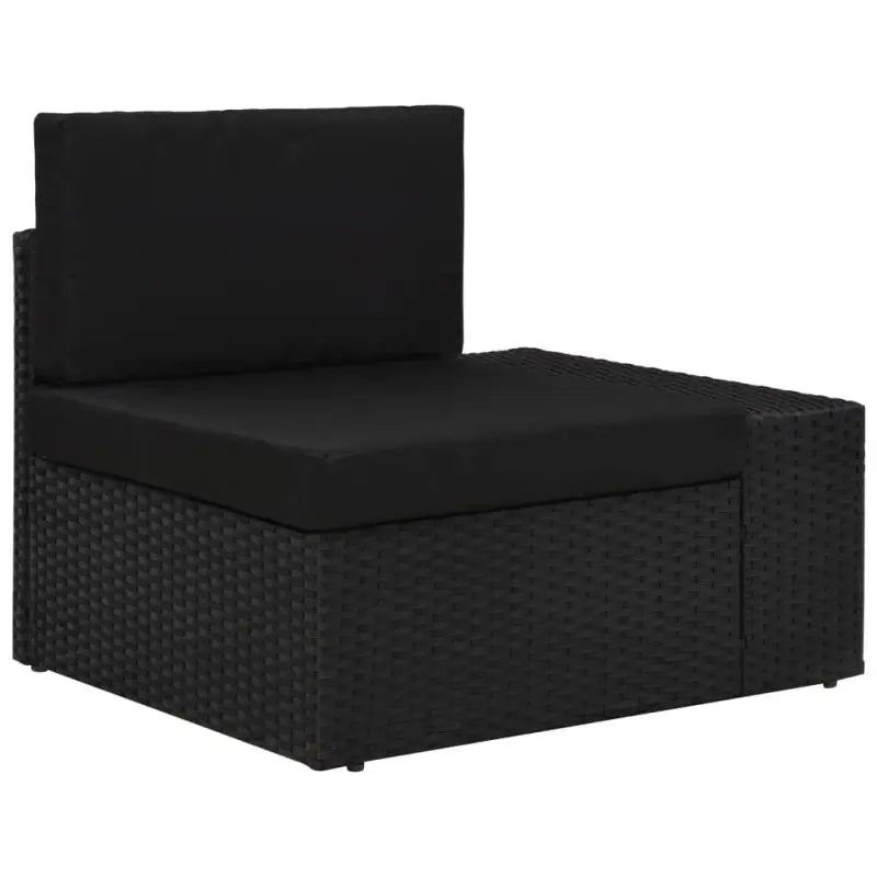 Poly rattan loungeset met comfortabele breedte en diepte zitting voor tuin genieten - Tuinsets