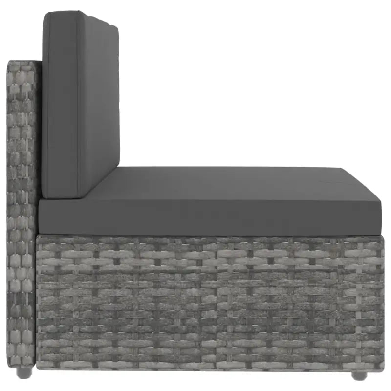Poly rattan loungeset met comfortabele breedte en diepte zitting voor tuin - Tuinsets