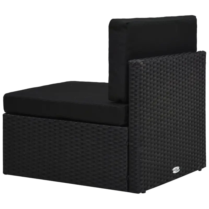 Poly rattan loungeset met comfortabele breedte en diepte zitting voor tuin genieten - Tuinsets