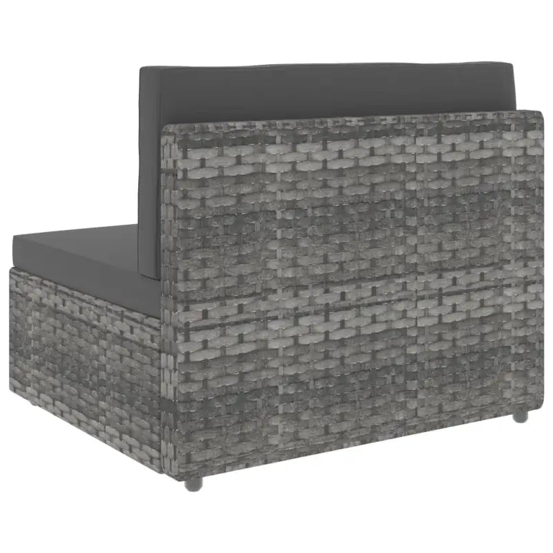 Poly rattan loungeset met comfortabele breedte en diepte zitting voor tuin - Tuinsets