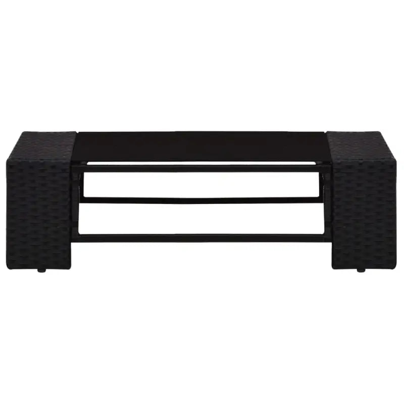 Poly rattan loungeset met comfortabele breedte en diepte zitting voor tuin genieten - Tuinsets