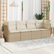 Poly rattan loungeset met comfortabele zitervaring en gepoedercoat staal - Tuinsets