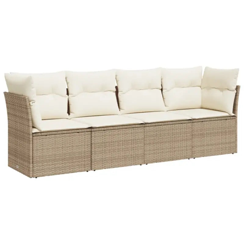 Poly rattan loungeset met comfortabele zitervaring en gepoedercoat staal - Tuinsets