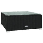 Poly rattan loungeset met diepte zitting voor moderne buitenruimte - Tuinsets