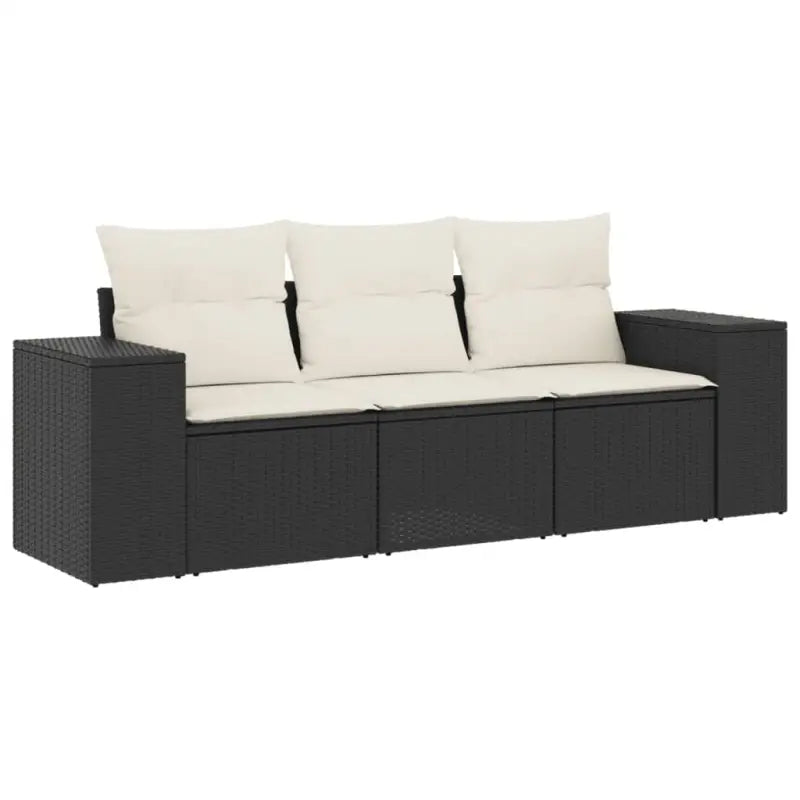 Poly rattan loungeset met gepoedercoat staal afmetingen en waterdichte tas - Tuinsets