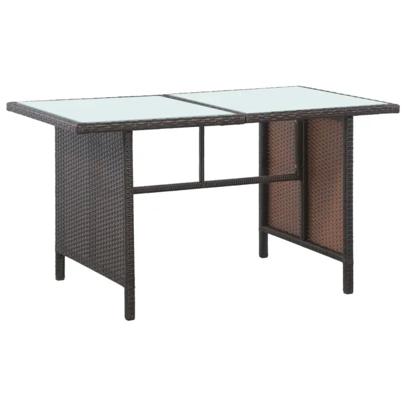 Poly rattan loungeset met gepoedercoat staal en brede zittingstijl - Tuinsets