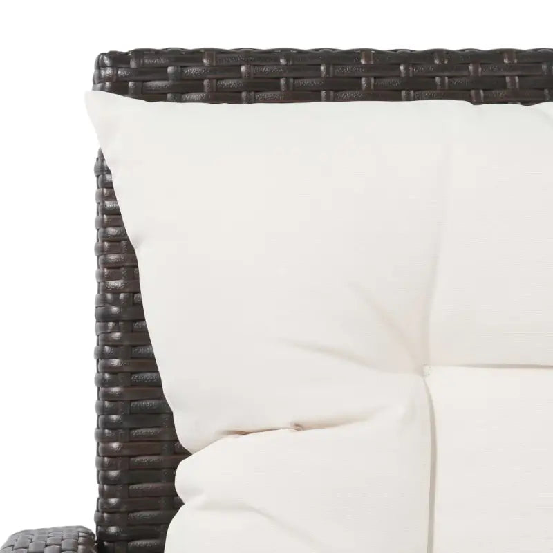 Poly rattan loungeset met gepoedercoat staal en brede zittingstijl - Tuinsets