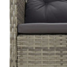 Poly rattan loungeset met metalen frame en diepte zitting voor buiten - Tuinsets
