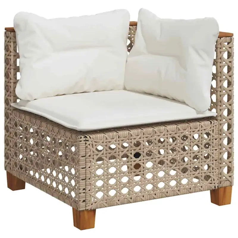 Poly rattan loungeset met natuurlijke olieafwerking en comfortabele zitervaring - Tuinsets