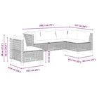 Poly rattan loungeset met natuurlijke olieafwerking en comfortabele zitervaring - Tuinsets