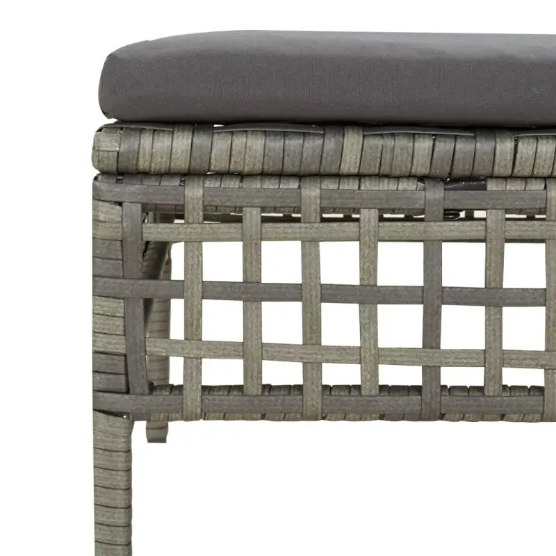 Poly rattan loungeset met rasterontwerp en comfortabele diepte zitting - Tuinsets