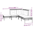 Poly rattan loungeset met rasterontwerp en comfortabele diepte zitting - Tuinsets