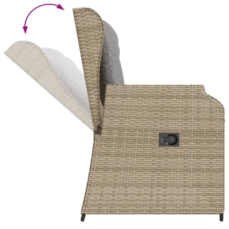 Poly rattan loungeset met wasbare hoes voor een comfortabele zitervaring - Tuinsets