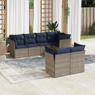 Poly rattan loungeset met waterdichte tas en gepoedercoat staal afmetingen - Tuinsets