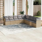 Poly rattan loungeset met waterdichte tas en gepoedercoat staal afmetingen - Tuinsets