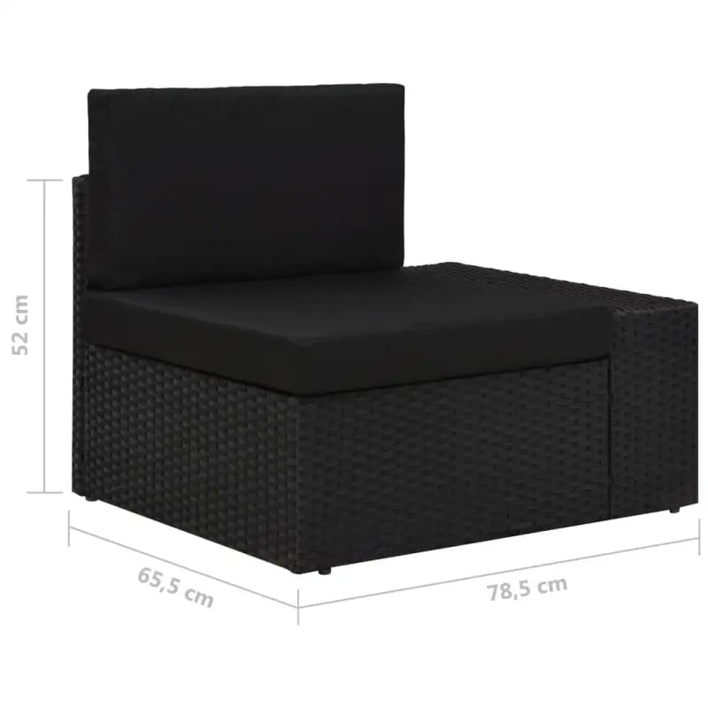 Poly rattan loungeset voor stijlvolle en comfortabele tuinbijeenkomsten - Tuinsets