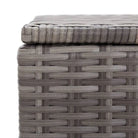 Poly Rattan Opbergbox met Gepoedercoat Stalen Frame voor Buiten - Opbergboxen voor buiten