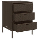 Poly Rattan Opbergbox voor Buiten voor Kussens en Tuinbenodigdheden - Opbergboxen voor buiten