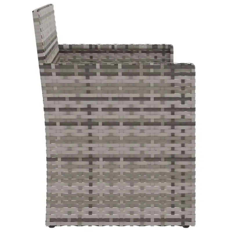 Poly Rattan Tuinbank met Kussens voor in de Tuin of Terras - Tuinbanken