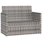Poly Rattan Tuinbank met Kussens voor in de Tuin of Terras - Tuinbanken