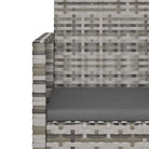 Poly Rattan Tuinbank met Kussens voor in de Tuin of Terras - Tuinbanken