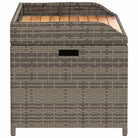 Poly rattan tuinbank met opbergbakje voor andere spullen en waterdichte tas - Tuinbanken