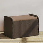 Poly Rattan tuinbank met opbergruimte voor andere spullen en waterdichte tas - Tuinbanken