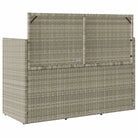 Poly rattan tuinbank met waterdichte zak voor andere spullen en kussens - Tuinbanken
