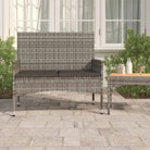 Poly Rattan Tuinbank voor comfortabel zitten op je terras - Grijs / 1 - Tuinbanken