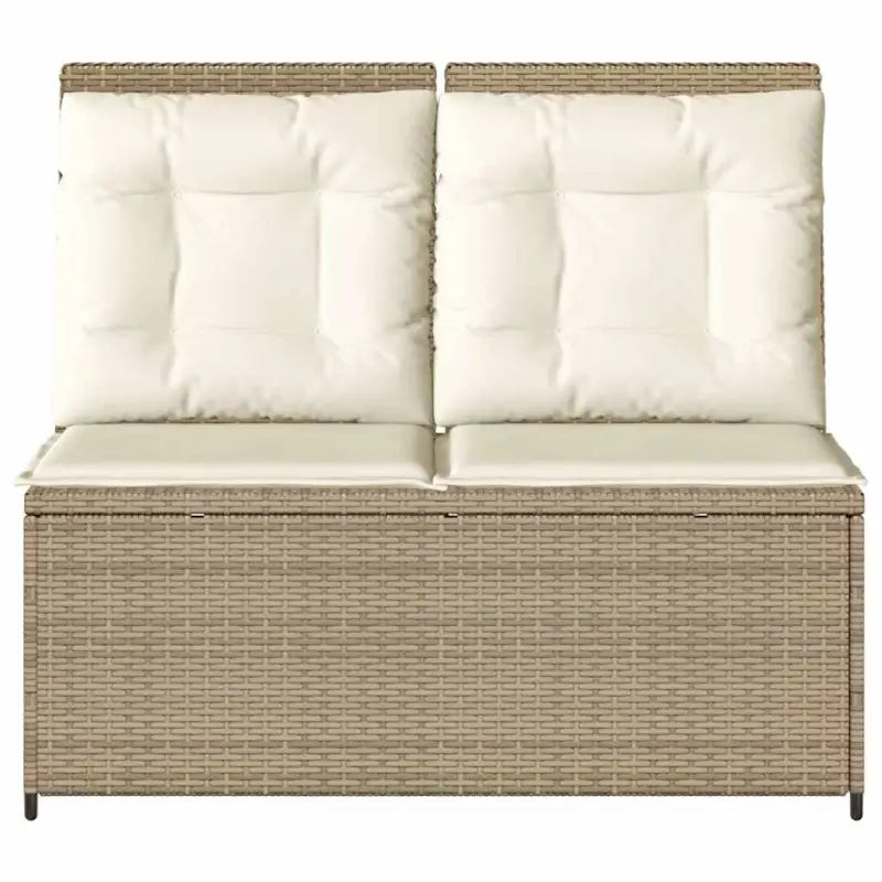 Poly rattan tuinbank voor een comfortabele zitervaring met wasbare hoes - Loungebanken
