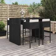 Poly rattan tuinbarset met gehard glas en eenvoudig schoon onderhoud - Tuinsets