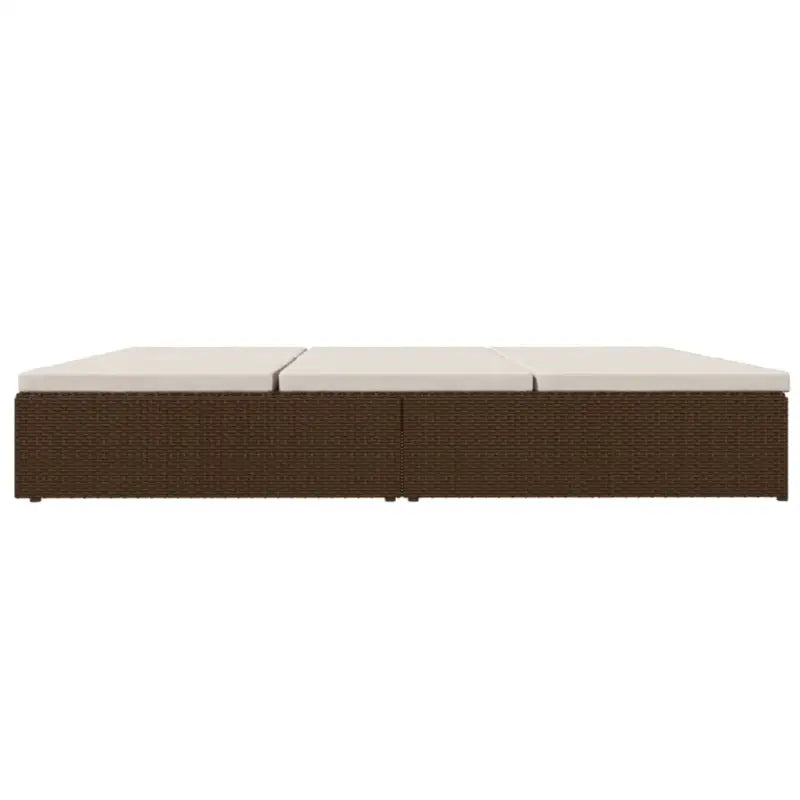 Poly Rattan Tuinbed voor ontspanning bij zwembad of op terras - Tuinbedden