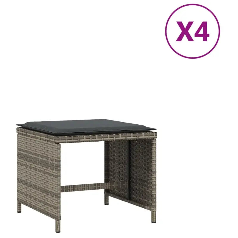 Poly rattan tuinkrukken voor een comfortabele zitervaring - Tuinpoefs
