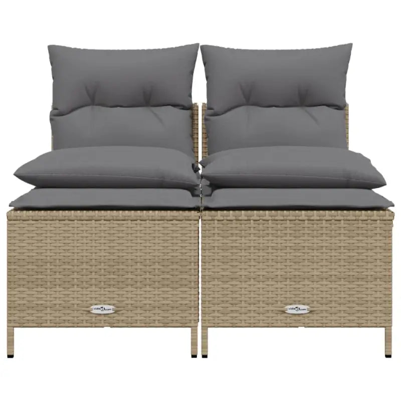 Poly rattan tuinset met comfortabele zitervaring en wasbare hoes - Tuinsets