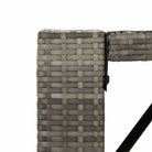 Poly Rattan tuinset met gehard glas en eenvoudig schoon design - Tuinsets