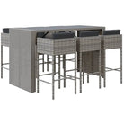 Poly Rattan tuinset met gehard glas en eenvoudig schoon design - Tuinsets