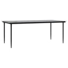 Poly rattan tuinset met gehard glas in zwart materiaal voor elegante tuindiners - Tuinsets