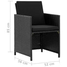 Poly rattan tuinset met levering bevat voor al fresco dineren - Tuinsets