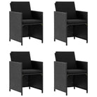 Poly rattan tuinset met levering bevat voor al fresco dineren - Tuinsets