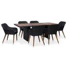 Poly rattan tuinset met massief acaciahout voor stijl en duurzaamheid - Tuinsets