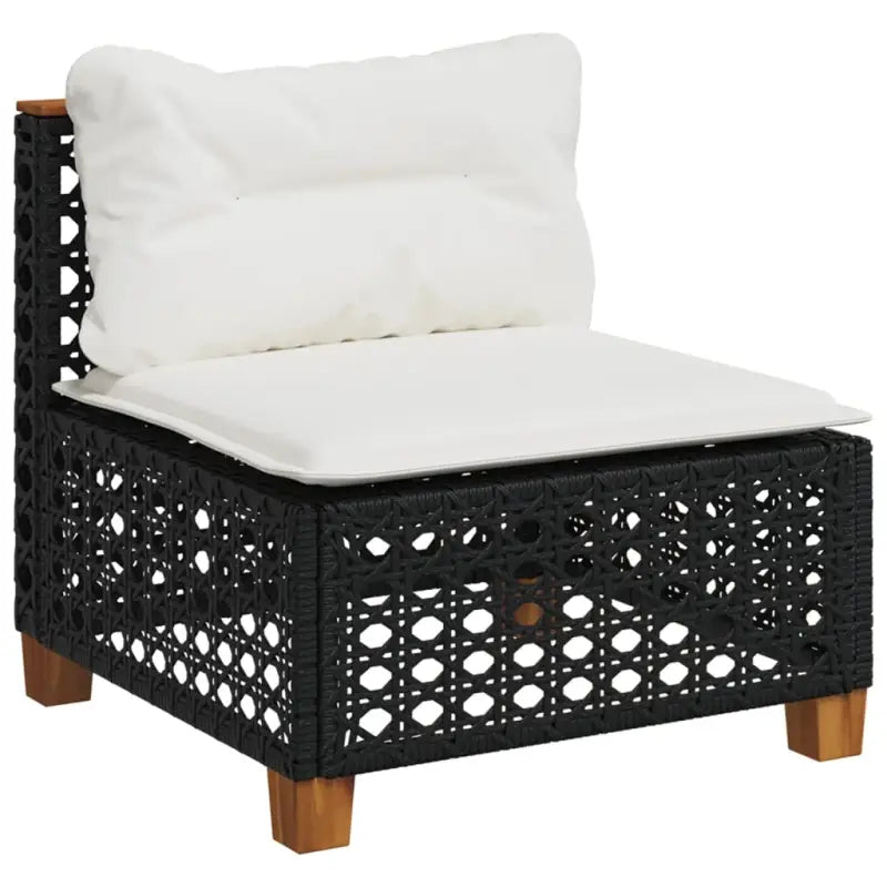 Poly Rattan Tuinset met Natuurlijke Olieafwerking en Comfortabele Zitervaring - Tuinsets